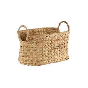 Petit panier en Jacinthe d'eau - H21 cm - Marron