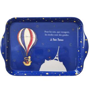 Petit plateau bleu le petit prince en mélamine 20.8 cm