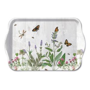 Petit plateau rectangulaire jardin bucolique