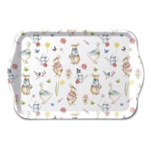 Petit plateau rectangulaire jardin de pâques