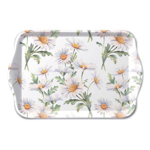 Petit plateau rectangulaire marguerites
