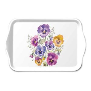 Petit plateau rectangulaire pensées