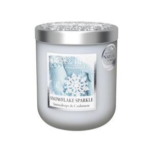 Petite bougie à la cire de soja flocons givrés