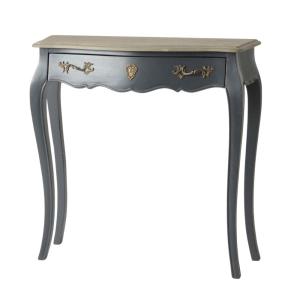 Petite console e 1 tiroir Murano 80x25 Chêne gris en bois