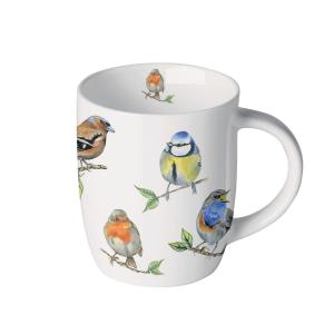 Petite tasse en porcelaine oiseaux