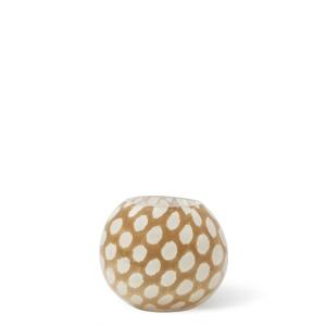 Photophore décoratif en verre marron clair L10