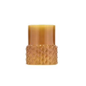 Photophore en verre ambre