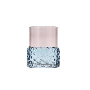 Photophore en verre bleu etrose