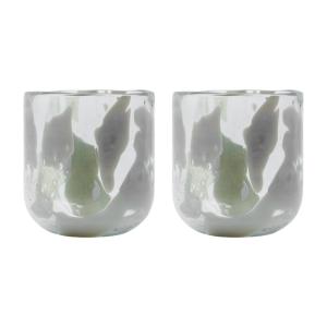 Photophore en verre maison Sable