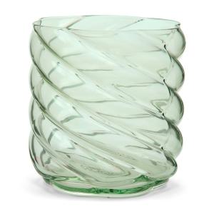 Photophore en verre, vert foncé