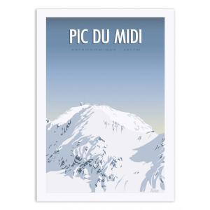 PIC DU MIDI - TURO - Affiche d'art 30 x 40 cm