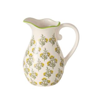 Pichet à eau ou jus de fruit en céramique fleurs 800ml