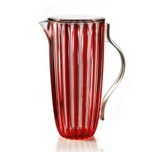 Pichet avec couvercle 1,75 L    en plastique  rouge