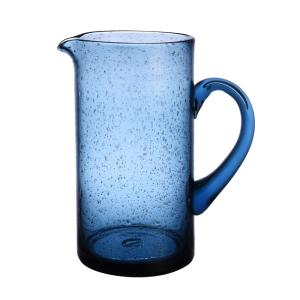Pichet   Bullé 1,1 l  bleu en verre