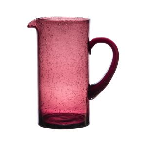 Pichet bullé 1,1L  violet en verre