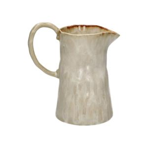 Pichet en grès beige H23.5