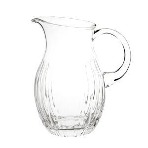 Pichet en verre strié transparent 1,9L