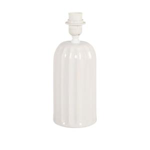 Pied de lampe en céramique blanche