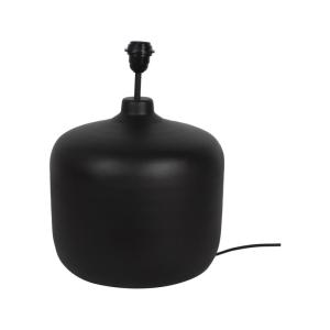 Pied de lampe en métal noir mat
