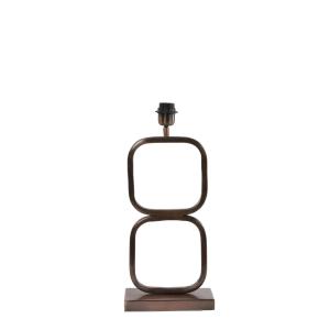 Pied de Lampe métal couleur or 23x11.5x46cm