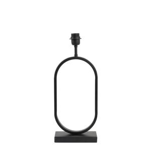 Pied de lampe noir métal 20x10x45cm