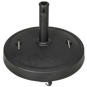 Pied de parasol rond poids net 24 Kg résine surface granule…