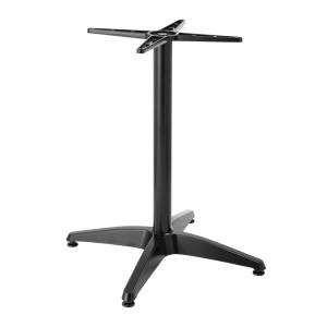 Pied de table ajustable 72/110 cm en aluminium noir