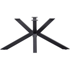 Pied de table croisés en métal noir - lot de 1