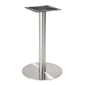 Pied de table en acier inoxydable gris Sutton