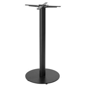 Pied de table haut en acier et fonte noir Dover