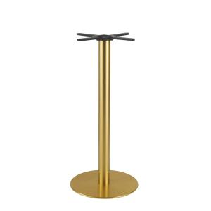 Pied de table haute professionnel en métal coloris laiton H…