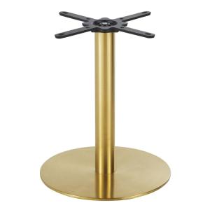 Pied de table professionnel en métal coloris laiton H60