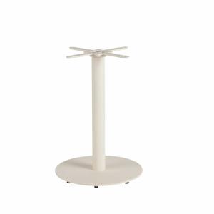 Pied de table professionnel rond en acier écru H73