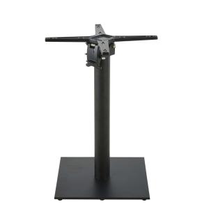 Pied de table rabattable en métal noir H73