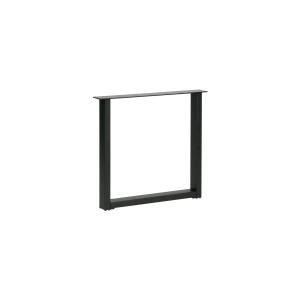 Pietement en forme de U 72x79x10 en métal noir