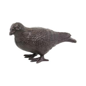 Pigeon en fonte marron 19 x 8 x 12 cm