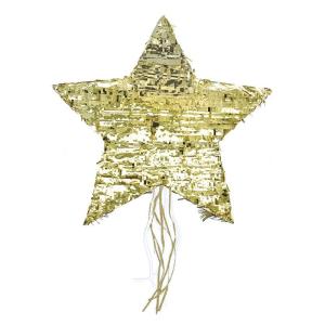 Piñata étoile dorée 57cm