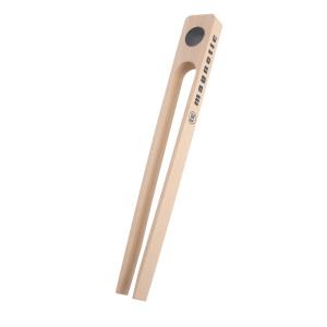 Pince à toast magnétique 20 cm pour grille-pain beige en bo…