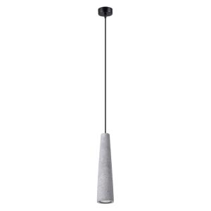 Plafonnier béton gris H 125 cm