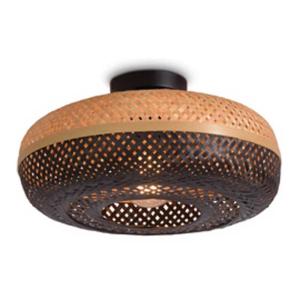 Plafonnier en bambou noir D40