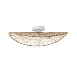 plafonnier en jacinthe d'eau naturel, d.0 cm