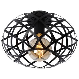 Plafonnier  en métal noir 20 cm