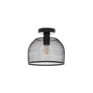 plafonnier en métal noir, d. 25 cm