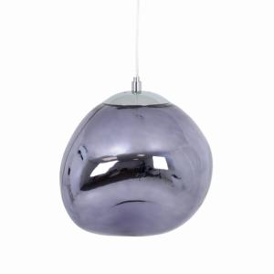 Plafonnier en verre métallisé violet  E27, Ø36 cm