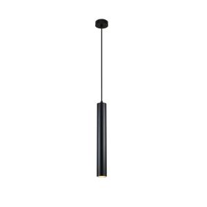 Plafonnier minimaliste aluminium noir, GU10 Ø40 cm