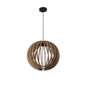 Plafonnier rétro en bois MDF  E27 Ø45 cm