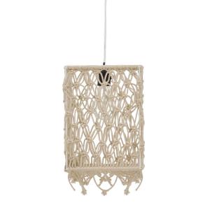 plafonnier suspension luminaire corde 30x22x110 cm