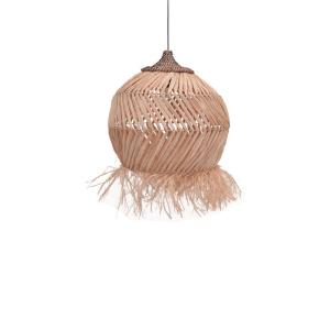 plafonnier suspension luminaire en sisal 55x68 cm