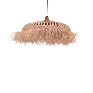 plafonnier suspension luminaire en sisal  80x45 cm
