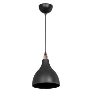 Plafonnier suspension luminaire Lofty Å27 noir D18x56cm